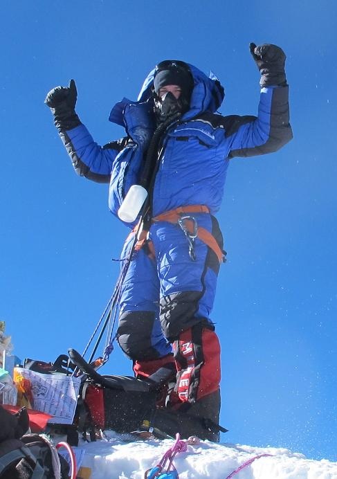 Axe on the summit of Mt Everest