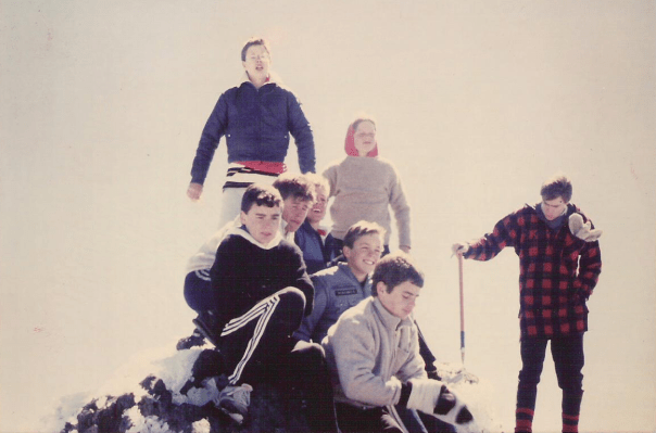 Grant on Mt Taranaki age 14