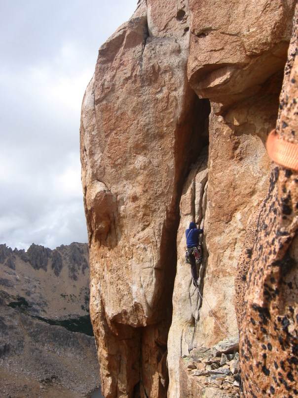 Vanessa leading a nice crack.