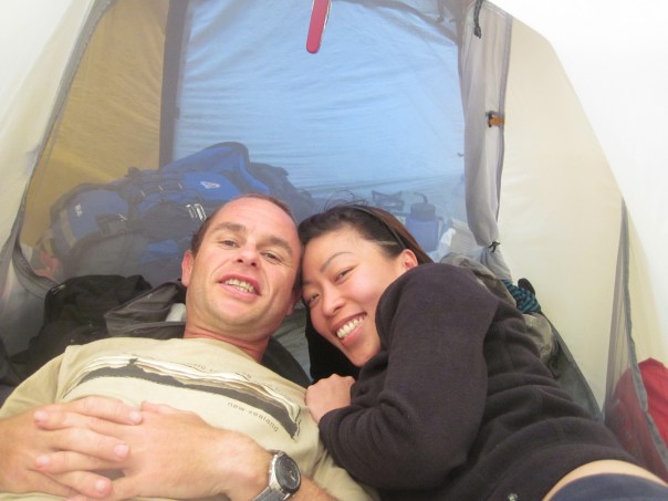 We stayed in my MACPAC tent