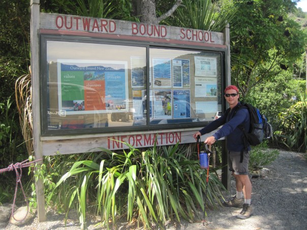 The finish line is at Anakiwa - home of New Zealand's outward bound school which I attended many years ago.