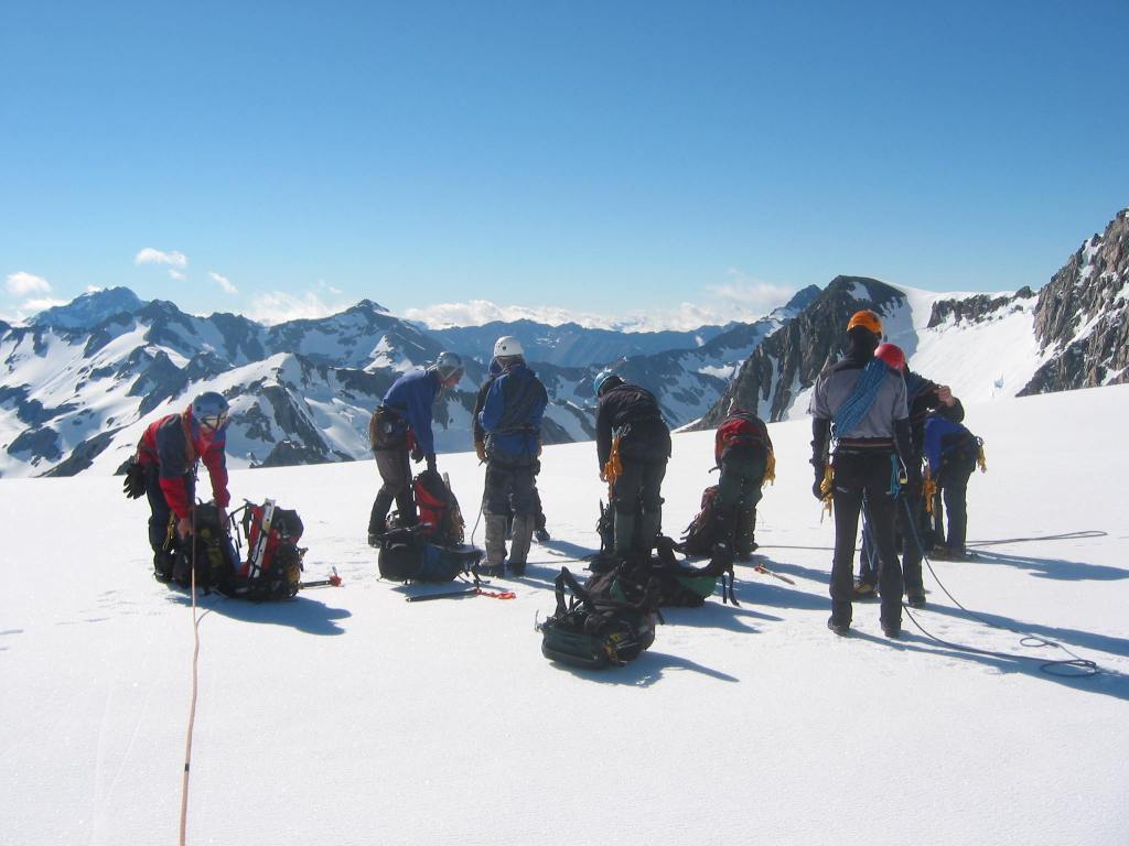 Glacier travel training