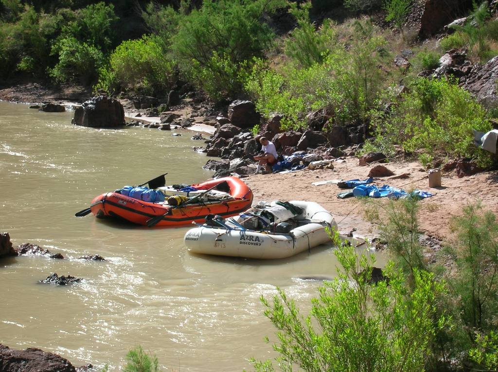 I saw from whit water rafting expeditions coming through while I was down there.
