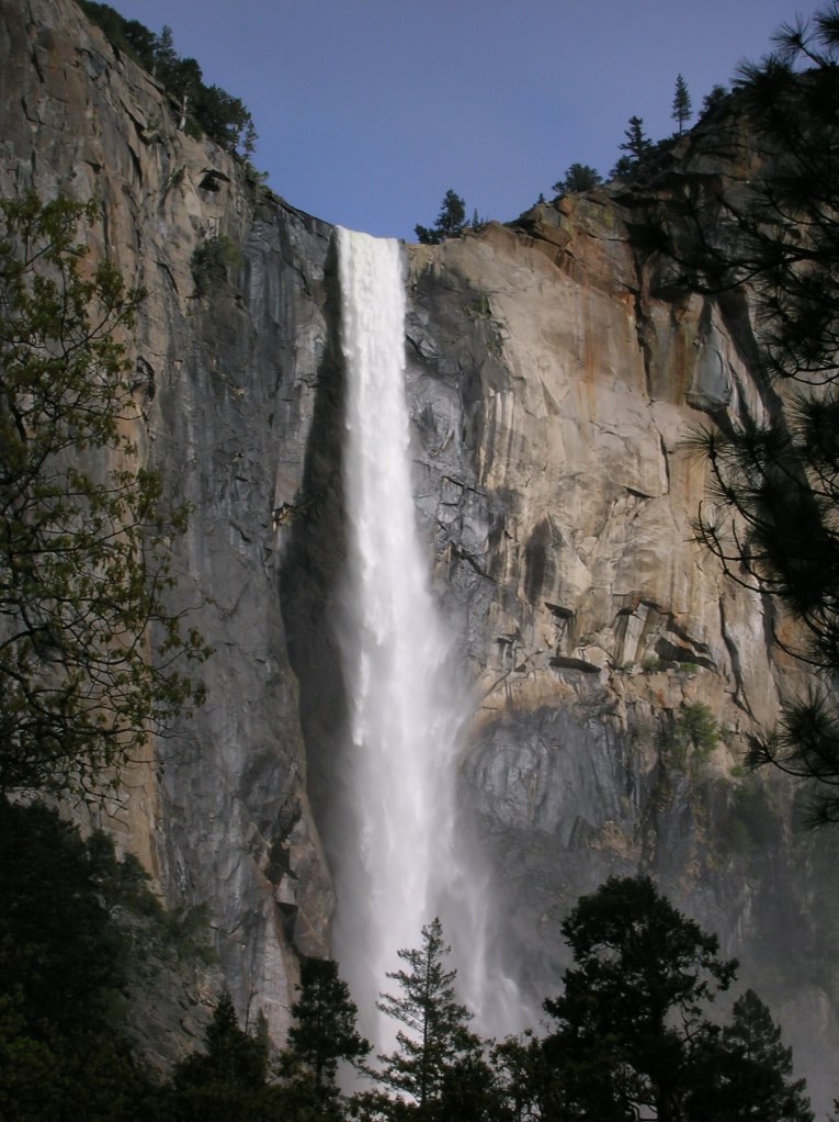 Beautiful waterfalls on the valley walls.