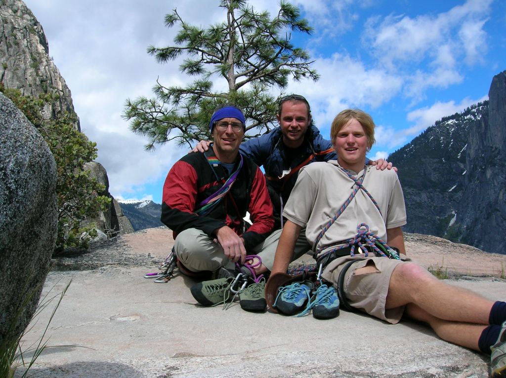 A self portrait from the top. From here it is an easy 30 minute walk off.