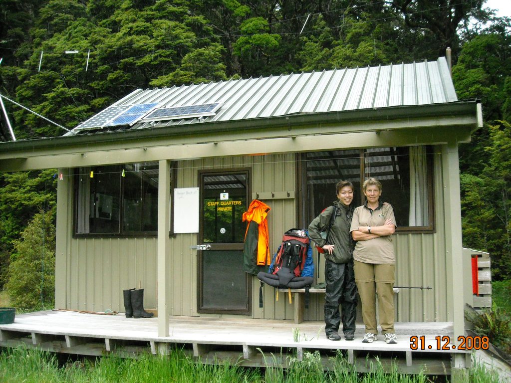 On the second night we stayed with Janet Gray - family friend and DOC hut ranger for the Iris Burn Hut