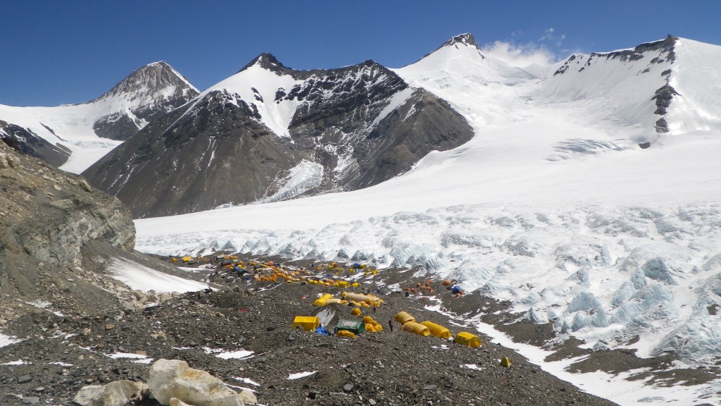 View of ABC from the North Col