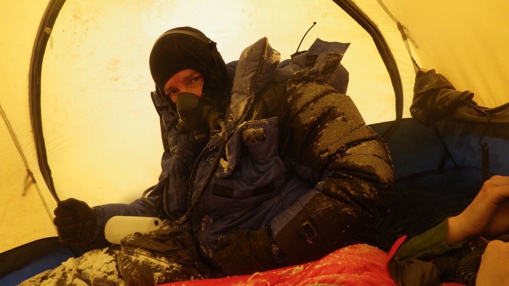 Tent life at 8300m