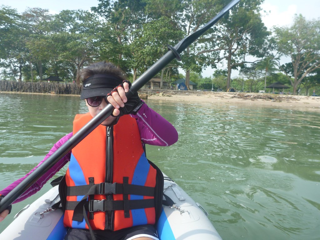 We set off leaving Changi beach behind.