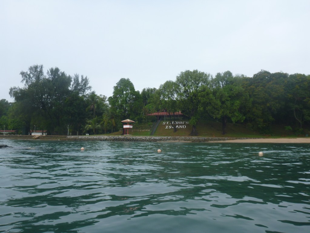 Arriving at St John's Island.