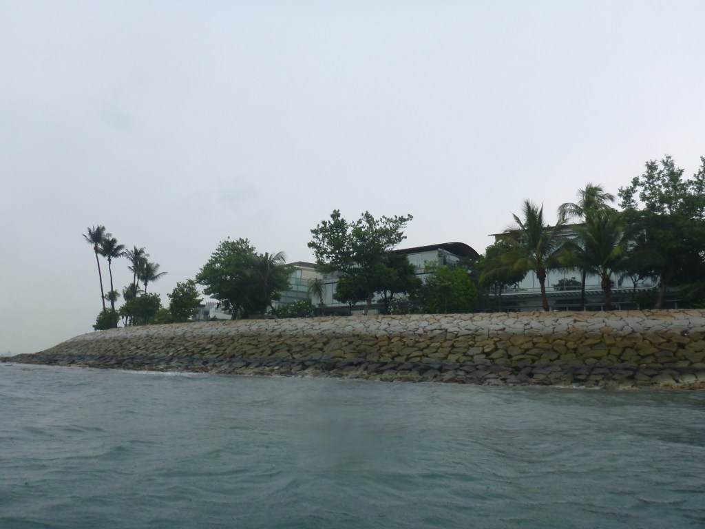 Some of the million dollar properties at Sentosa Cove.