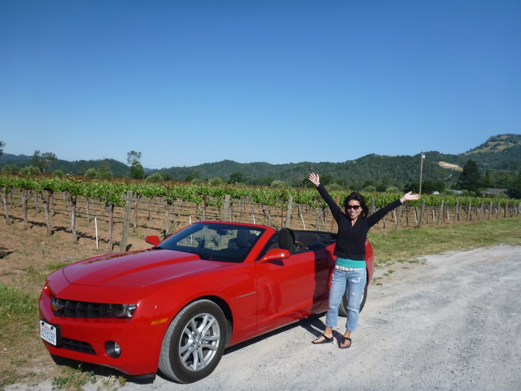 For US$40/day we rented this Chevrolet Camaro convertible which was pretty cool to drive with the top down.