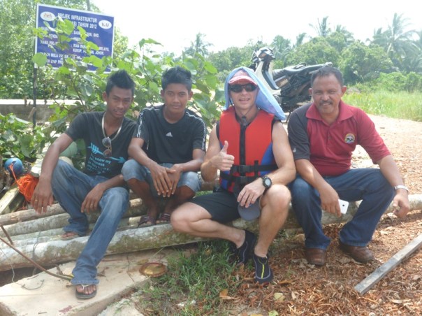 Some helpful locals especially the chap on the right guided us to the launch spot