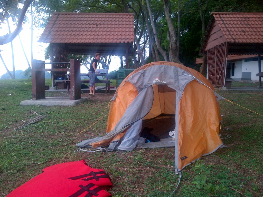 Home for the night. The MACPAC tent on Sisters Island