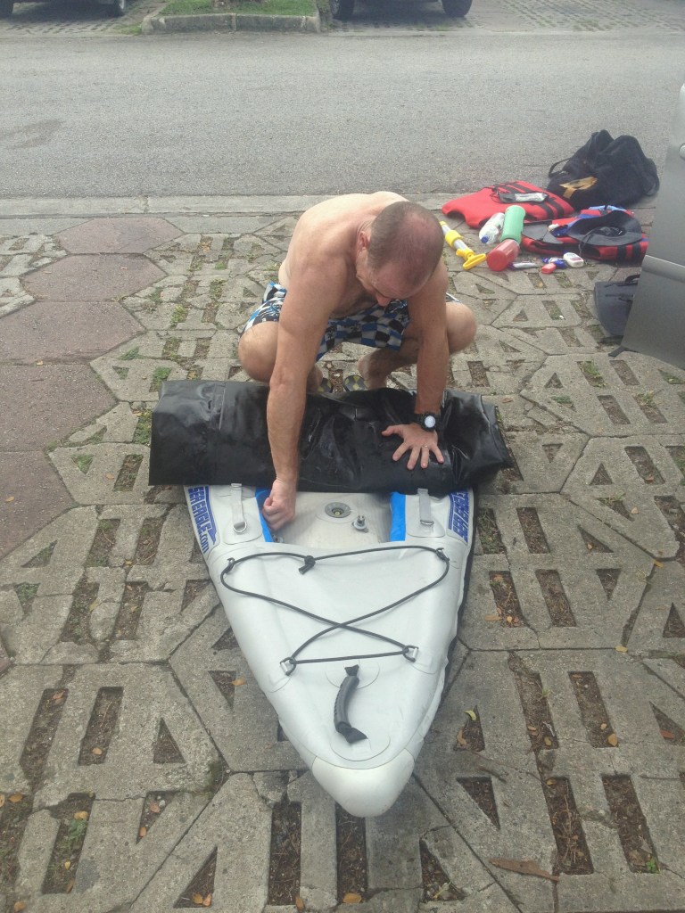 Back in the carpark and rolling up the Divorce Machine after another great microadventure