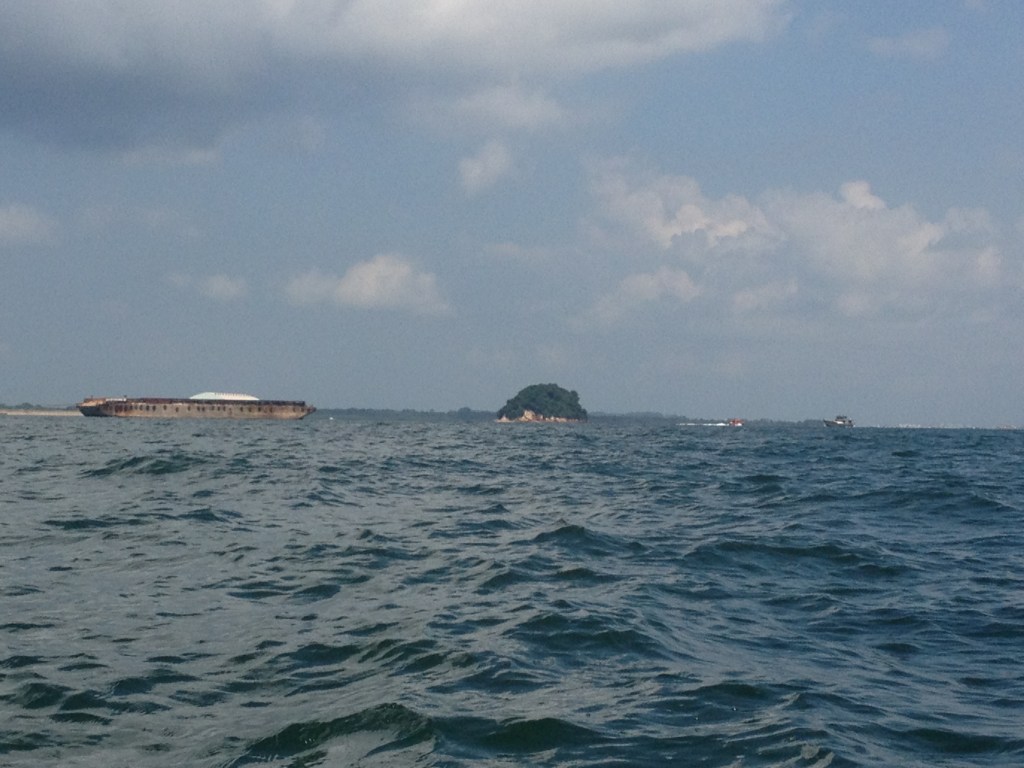 Pulau Jong way out in the distance.