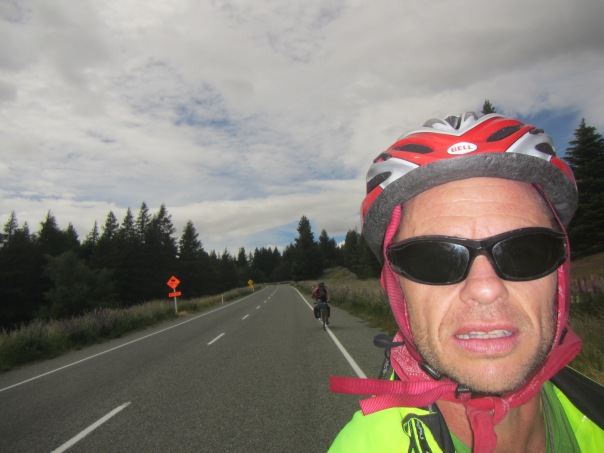 Riding upwards towards Burkes pass at 709m, outside the small town of Fairlie.