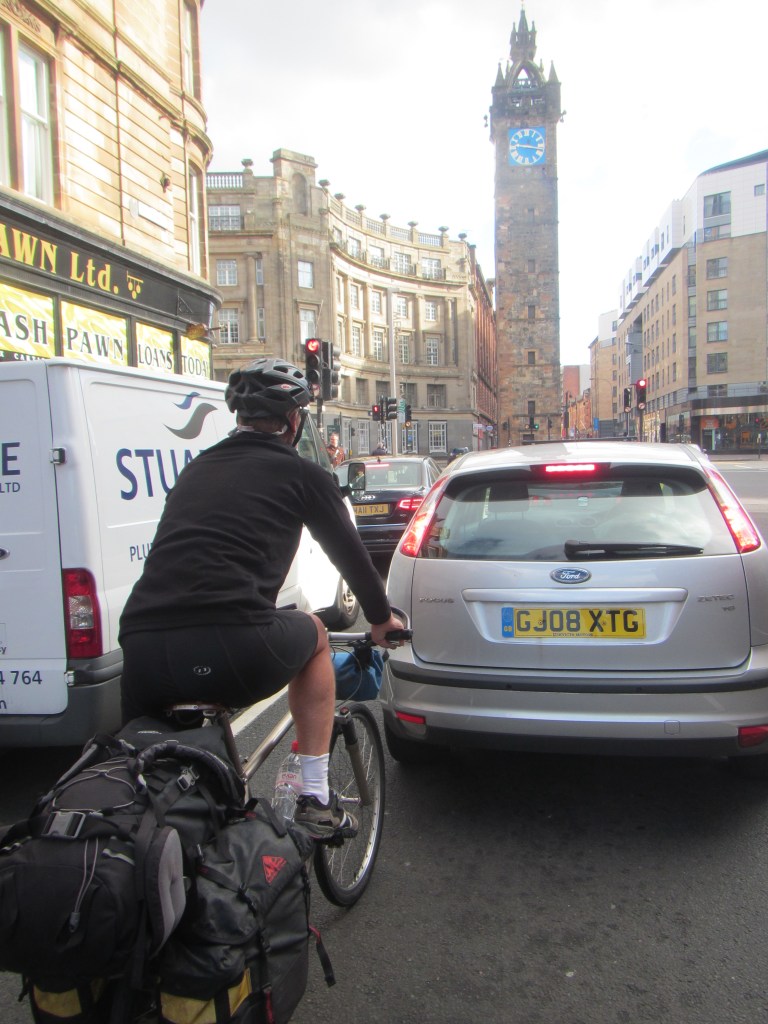 Alan Silva in downtown Glasgow