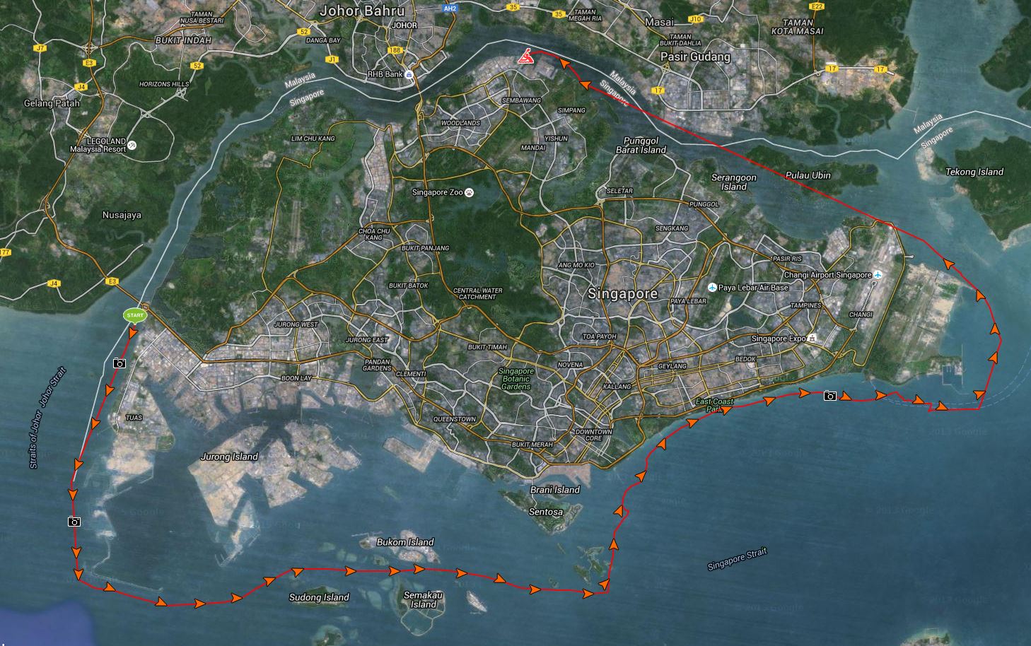 Route for row to SAFYC